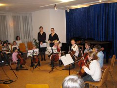Movimento München Konzertraum Cellokinder im Konzert